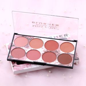 8 kleuren blozen palet gezicht mineraal palet blusher poeder professionele make-up blozen contour shadow dhl gratis