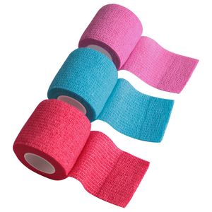 8 kleuren kleurrijke atletische wrap tape zelfklevend elastisch verband elastoplast sportbeschermer knie vinger enkel palmschouder