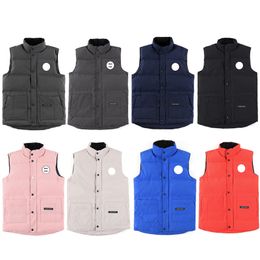 8 couleurs Vêtements de créateurs Top Qualité Canada Hommes Gilets Blanc Canard Vers Le Bas Corps Chaud Manteaux D'hiver Femmes Gilet Ladys Gilet Haut De Gamme Body Warmers Outwear Parka XS-XXL