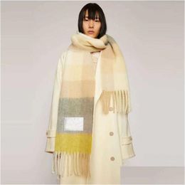 8 Farben Designer Europäische Mode Herbst und Winter Mti-Color Verdickter Plaid Damen Schal Weiche Quaste Erweiterter Schal Warm Drop Deliv Dhfje