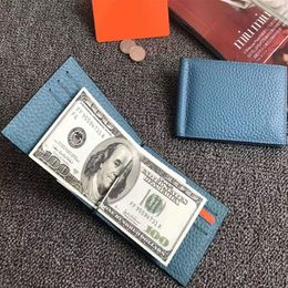 8 colores Holder de identificación de tarjetas de crédito expandibles mini billetera negra de cuero genuino ripio de clip de cajas 2021 de moda para hombre para hombres sma 261q