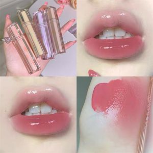 8 colores espejo de té helado esmalte de labios alto brillo hidratante Sexy lápiz labial rojo tinte maquillaje brillo de labios duradero