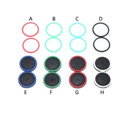 8 kleuren lichtgevende rubberen siliconen joystick cap duimstok joystick grip greep caps voor schakelaar NS / Switch Lite controller