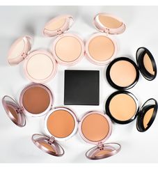 8 kleuren neutraal logo-free poeder compacte olie controle en make-up gezicht compacts reparatie geperste poeders roze zwart rose gouden doos snel schip 50