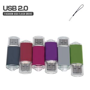 8 kleuren Penaandrijving Hoge snelheid USB Memoria Stick Flash Disk 4GB 8 GB 16 GB 32 GB 64 GB USB Flash Pen Drive2.0 CLE USB Wedding Day