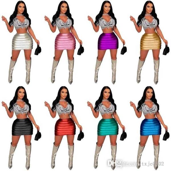 8 couleurs argent bulle mini jupe femme robes mode belles femmes down style bodycon emballed hanp kirts créners clubwear