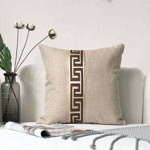 8 couleurs Simple mode coton lin housse de coussin décor à la maison canapé jeter taie d'oreiller solide taie d'oreiller patchwork lin couleur unie 1773