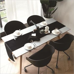 8 kleuren fluwelen tabel runner moderne zwart groene hardlopers voor bruiloft decoratie luxe festival look tafelkleed 210628