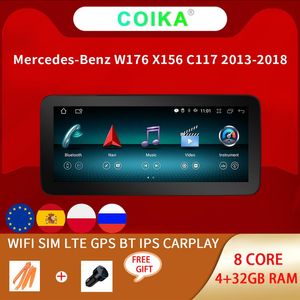 Reproductor de DVD para coche de 8 núcleos 10 25, sistema Android 10, Radio con pantalla táctil para mercedes-benz A CLA GLA W176 W117 X156 RAM Google BT Wif256D