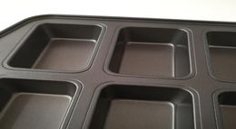 8 Count Mini Loaf Pan Perfect Nestick Coating FDA LFGB Standard Hourde Gauge Baking Pan2600760