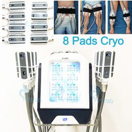 8 Cryo Platen Cryotherapie Cool Vormgeven Cryolipolysis Vet Bevriezing Buikvet Verwijdering Cellulitis Vermindering Lichaam Afslanken Machine