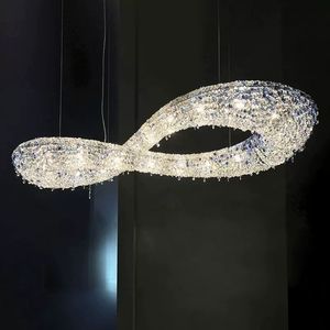 8 Design K9 Crystal Chandelier pour la maison American Modern Chandeliers Lights Aménage de Luxury Luxury Lampes Hôtel Restaurant d'éclairage en salle