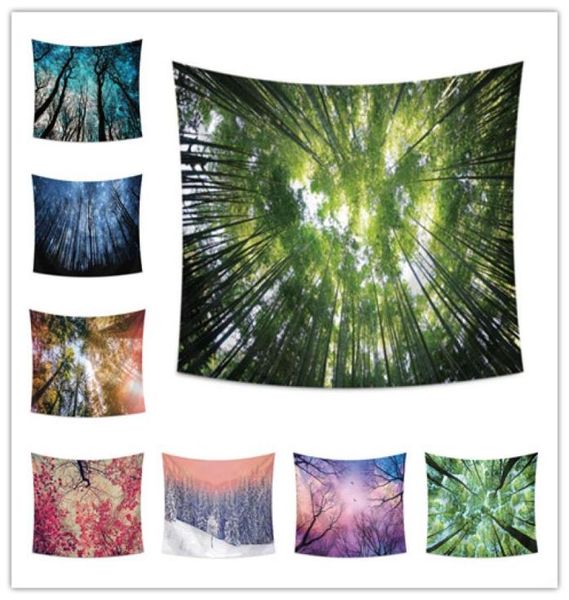 8 Mur de conception suspendue Tapestry Jungle Series Printing Plack Serviet Châteur Picnic Mat Mat à lit Fiche de décoration de la maison Back8314230