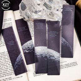 8 Designs 5pcs / Set Frosted Pet Bookmark Immeging Into Space Series Creative Hand Compte Doy Decor Bookmarks Stationery étudiant