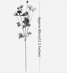 8 têtes Bouquet de fleurs artificielles fausse thé rose rose péony daisy silk artisan plastique flor pont bouquet de maison de jardin décoration de mariage de jardin