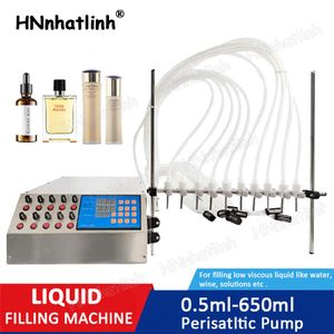 10 têtes Machines de remplissage pompe péristaltique 5-50 ml pour bouteille d'eau remplissage liquide flacon Machine de remplissage boisson boisson huile parfum