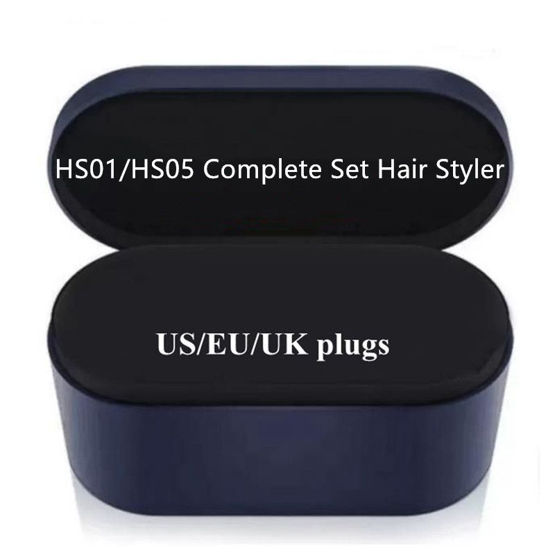 8 Heads Multi Function Hair Curler Professional Salon Dryer Tools EU/US/UK/AU Version Curling Iron Complete Set with Attachment Storage Box HS01 HS05