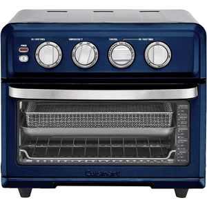8-in-1 luchtfriteuse en convectie broodrooster oven met bak-, grillen- en verwarmingsopties-roestvrij staal TOA-70 (marineblauw)-veelzijdig keukenapparaat