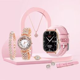 8 In 1 kerstcadeau Sport Smartwatch A58 Plus voor dames Dames Smart Watch Mujer Perfect cadeau voor dames en vrouwen