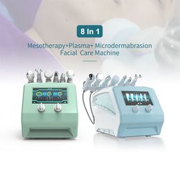 8 In 1 H2O2 Microdermabrasion Face Deep Cleaning Beauty Machine RF Ultrageluid No-Invasive Mesotherapy Skin Herjuvening Hydra Diamond gezichtsmachine