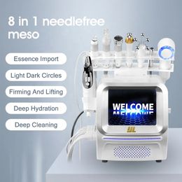 Machine de microdermabrasion Mesogun 8 en 1, RF, lissage de la peau, rides, acné, dissipe les microcourants, vieillissement de la peau, élimine le marteau à glace, apaise la peau, équipement portable