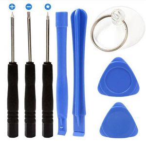 8 en 1 réparation pilote tournevis Pry Kit outils d'ouverture avec 5 points étoile Pentalobe tournevis pour iPhone 6 7 8 Plus