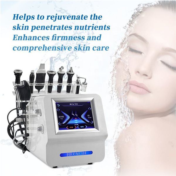 8 en 1 RF blanchiment de la peau machine de gestion de la peau nettoyage élimination des points noirs Hydro oxygène Jet rajeunissement de la peau du visage exfoliants de levage de la peau facial machine