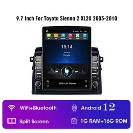 Reproductor de DVD para coche Android 10 de 8 pulgadas, Radio con navegación GPS para Toyota Sienna 2004-2010, unidad estéreo para coche, compatible con TV Digital DVR