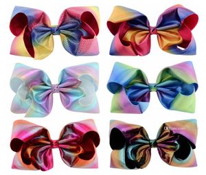 8 pouces Baby Bow Barrettes Hair Cair Bows Brilly Laser Hairpins Girl Clippers Girls Hairpin Kids Hair Accessoire pour tout-petit KFJ1991166350