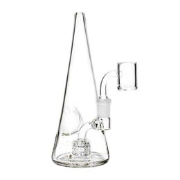 Narguilés en verre Bud Dab Rig de 8 pouces avec bol à fumer Quartz Banger