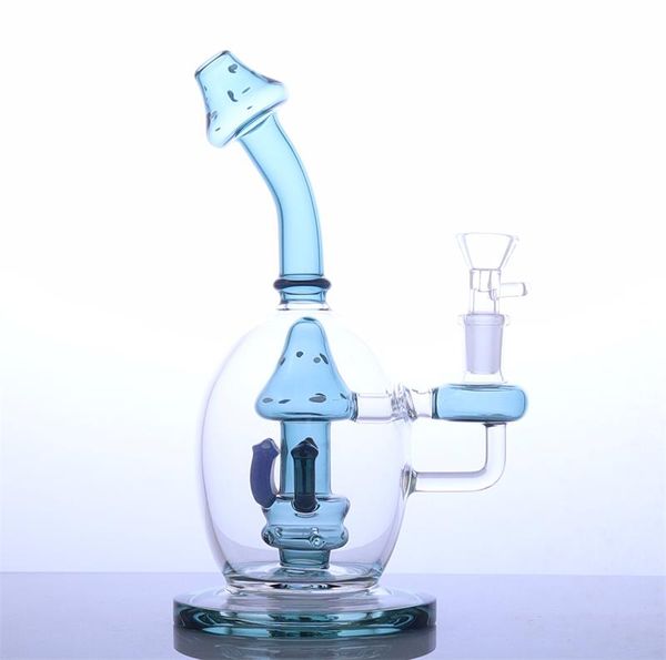 8 .5Inch mini champignon bécher Verre eau bong en gros fumer tuyau de fumée narguilé Joint mélanger les couleurs