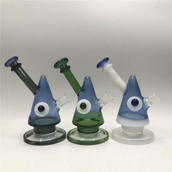 8 pouces personnalisés assortis cyclone verre eau bang turbine percolateur cyclone bangs accepter OEM peut mettre le logo dessus fabriquer sur commande uniquement