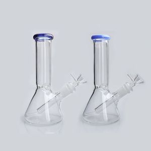 8 pouces narguilés bongs d'eau avec adaptateur en verre vers le bas bol 18mm béchers femelles costume pour fumer