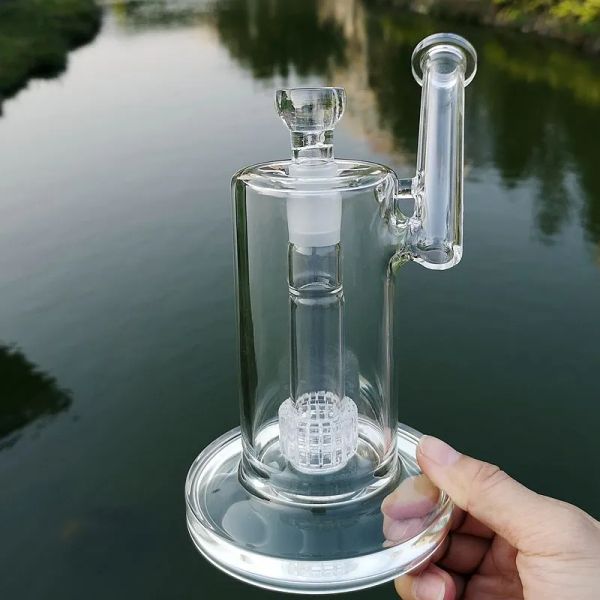 8 pouces Narguilés Mobius Verre Bongs Sidecar Embouchure Huile Dab Rigs Stéréo Matrice Perc Tuyaux D'eau 18mm Joint Femelle Avec Bol 5mm BJ