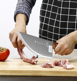 Couteau chinois forgé professionnel en acier inoxydable de 8 pouces, couperet à viande, couteau à découper de boucher, couteaux de Chef de cuisine 5229813