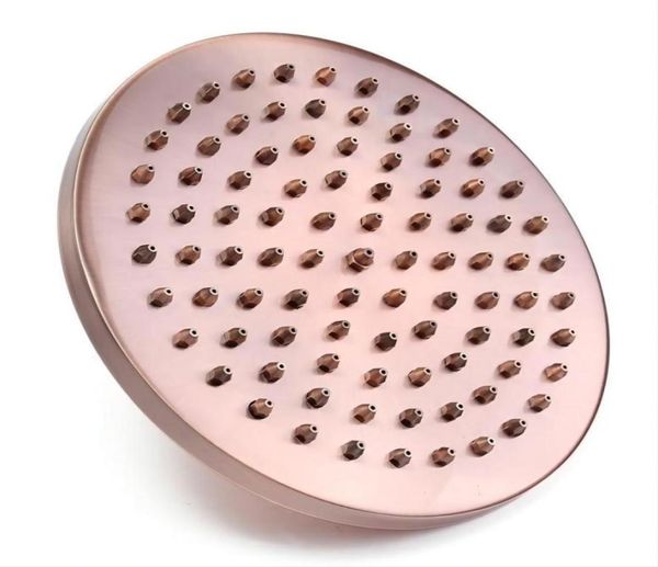 Pommeau de douche rond Vintage rétro pour salle de bain, 8 pouces, tuyau en cuivre rouge Antique, pulvérisateur de douche supérieur 4965547