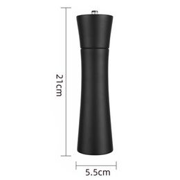 Conjuntos de 8 pulgadas Grinder de pimienta negra con juego de base SaT Spice Pepper Mill Multi -Purpose Cylinder Salting Core Core Core