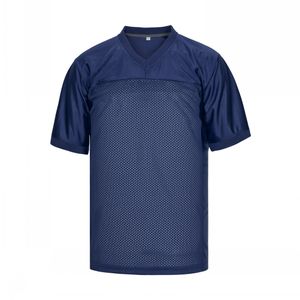 Jersey de football universitaire Chemises Black Blanc Blue Sport Shirt CH20240507004