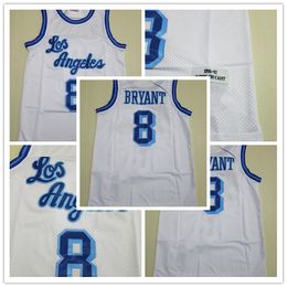 8 Kobe Bryant Jersey Los Angels Blanc Maillots Basketball Hommes Cousu Jersey S-XXL Mix Match Order