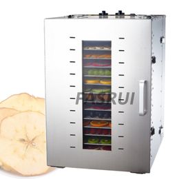 8 lagen commerciële professionele roestvrijstalen fruit droger machine kleine huishoudelijke voedsel plantaardige vlees droge gedroogde dehydrator 220V