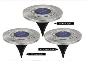 8 LED Outdoor Solar Garden Lights Waterproof Inground Light Solar Lamp Lighting voor Pathway Yard Deck WhiterGB9507605