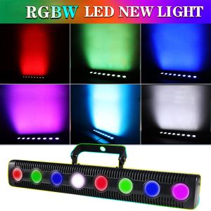 8 LED RGBW 4IN1 DMX Wandwaslamp DJ Disco Party Par Podiumlichteffect voor Dansbar Vakantie Bruiloft Kerstmis Halloween Versieren