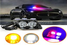 8 LED STROBE Flash Light Car Warning Light Firemen Fog Lamp8037384