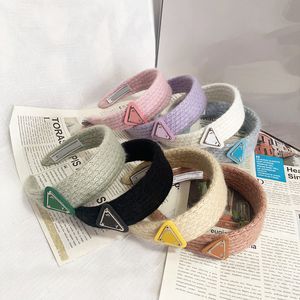 8 Macaron Color Lujo HairJewelry Diseñador Diadema Charm Hairband Marca Linda Diadema Para Niña Lavado Maquillaje Mujeres Regalos Invierno Felpa Engrosamiento Moda