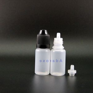 8 ML 100 Stuks Hoge Kwaliteit LDPE Plastic Druppelaar Flessen Met Kindveilige Caps Tips Veilige Samendrukbare fles met korte tepel Vtico