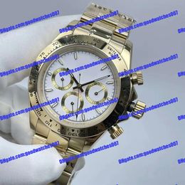 8 model zwart-witte wijzerplaat heren 40 mm 18kt goud tijdloos horloge diamanten 126508 116518 116508 mechanisch automatisch saffierglas Luxe herenhorloge Originele doos