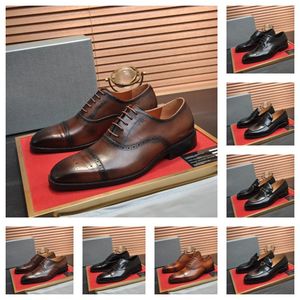 8 modèle de haute qualité classique hommes chaussures habillées mocassins respirants chaussures décontractées pour hommes chaussures plates de mariage concepteur de conduite en cuir Oxford taille de chaussure 38-46