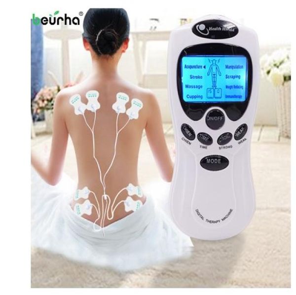 8 modelos Manual ruso Heraldo eléctrico Decenas Acupuntura Masaje corporal Máquina de terapia digital para espalda Cuello Pie Pierna Cuidado de la salud 8326919