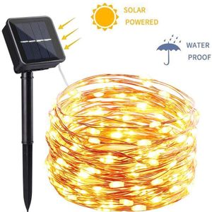 8 Modes Indoor 500 LED solar string light tuin zonne-straatverlichting outdoor waterdichte Zonnepaneel Lamp Kerstboom Decoratie luz solar exterieur Solar Verlichting