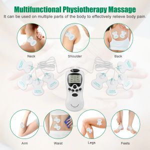 8 modos Unidad TENS EMS Estimulador muscular Fisioterapia Microcorrente Pulso de baja frecuencia Anti-Celulité Masajera eléctrica EMS EMS